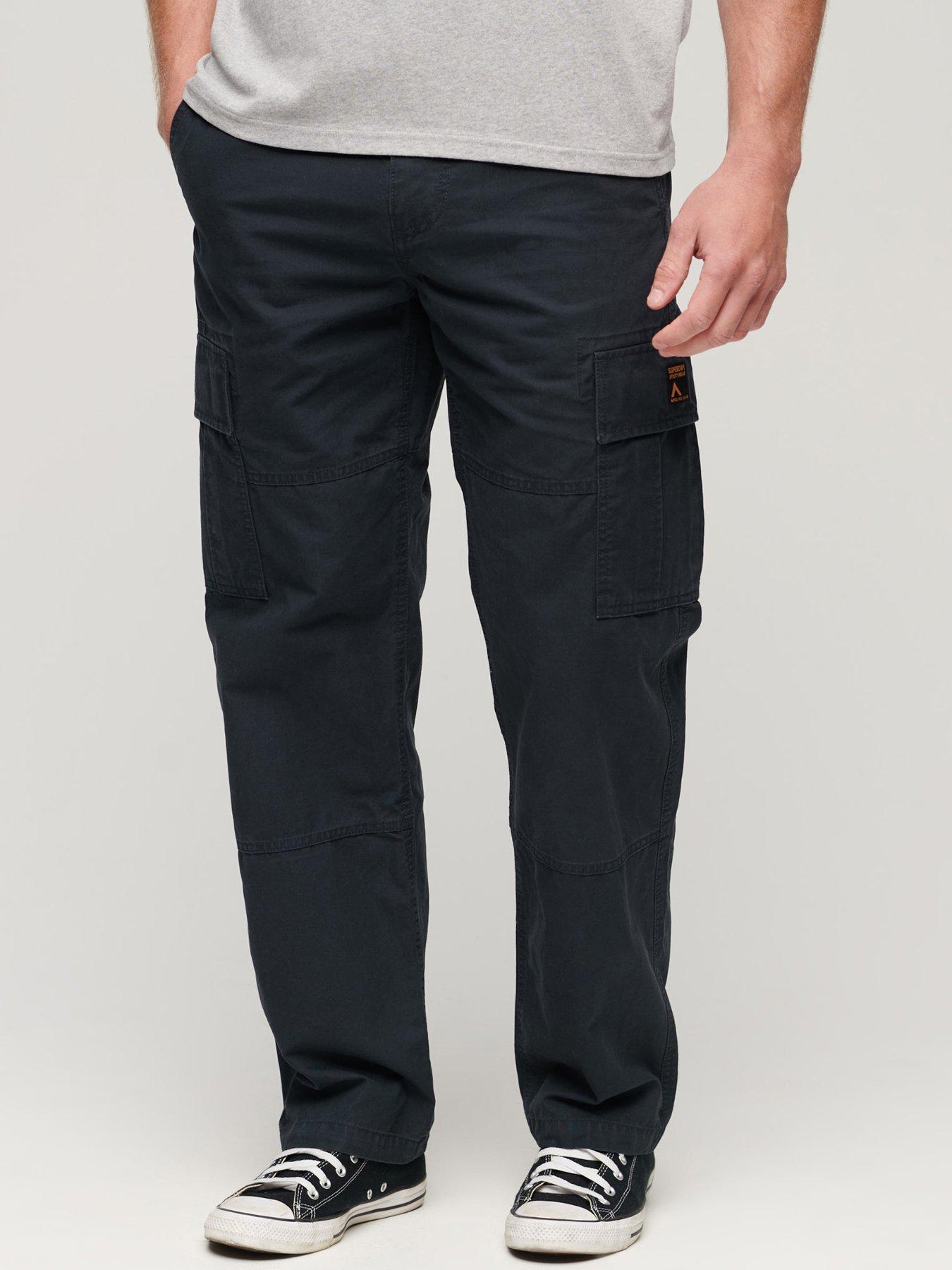 Superdry Loose Fit Cargo Trousers - Navy