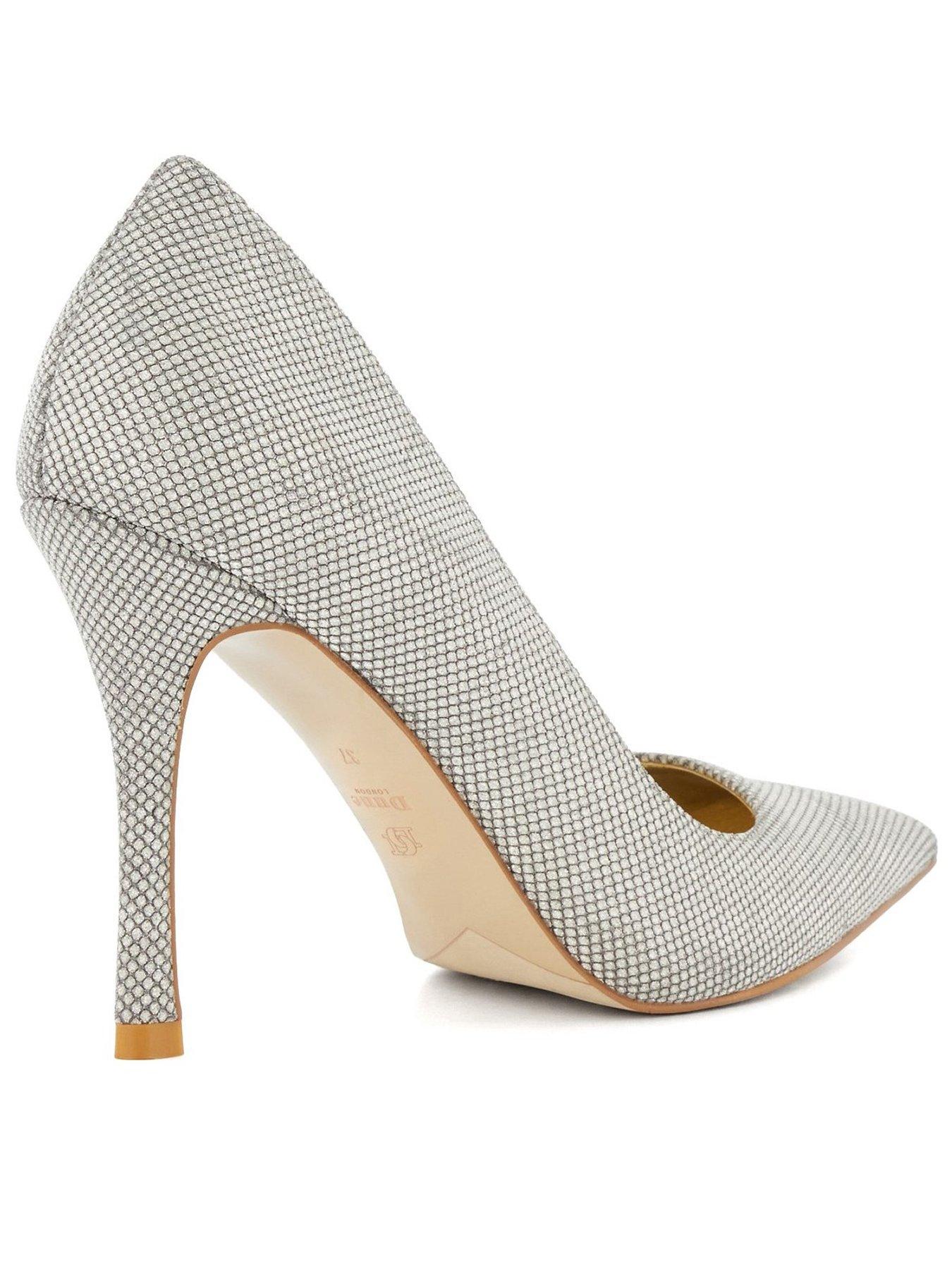 Silver hot sale court heels