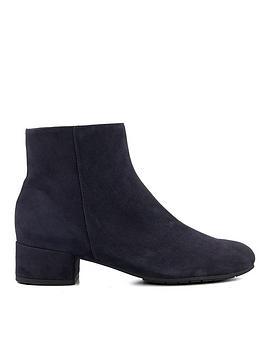 dune london pippie ankle boots - navy