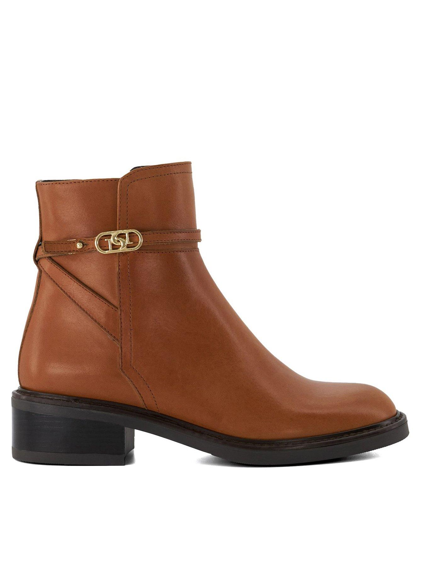 Dune London Praising Ankle Boots Tan Very