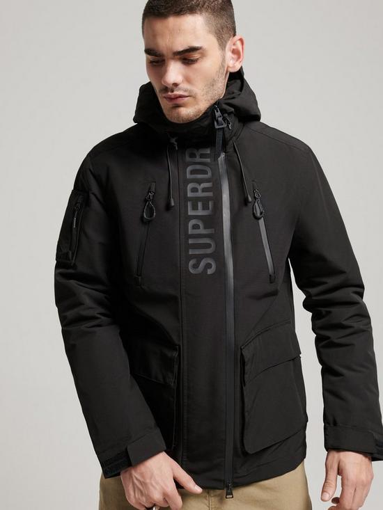 front image of superdry-ultimate-windcheater-jacket-black