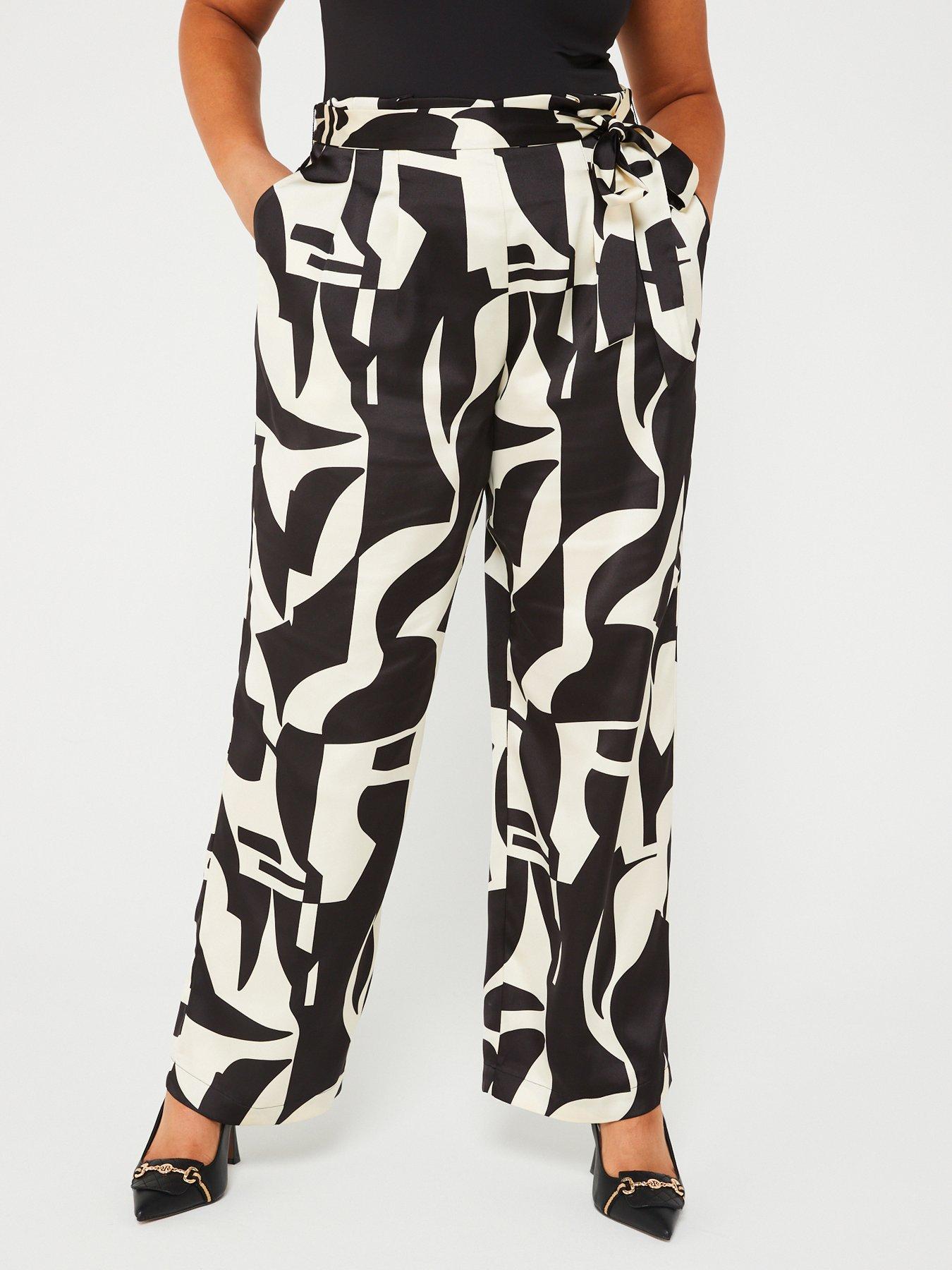 Black and white pants womens hotsell