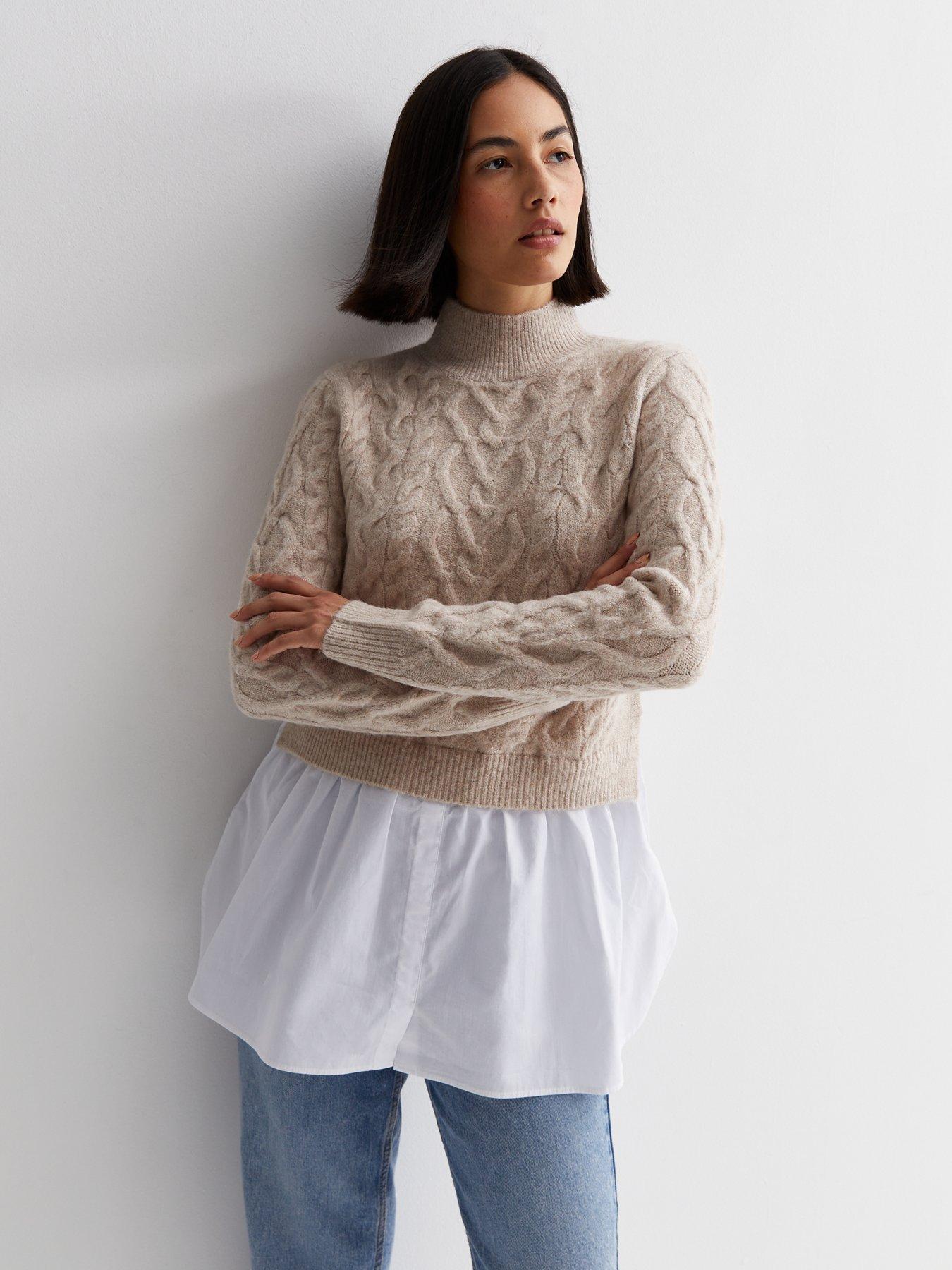 New look cheap cream jumper