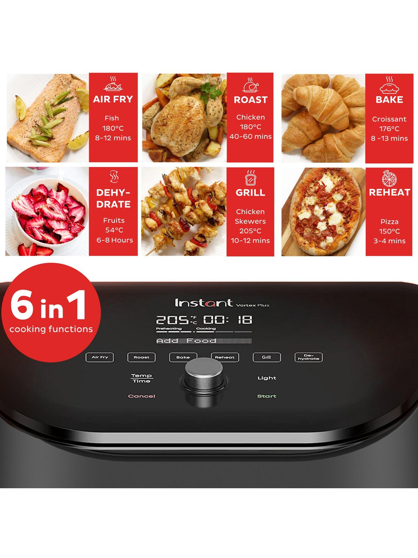 Image 2 of 7 of Instant Vortex Plus with ClearCook 5.7L - Air Fry, Bake, Roast, Grill, Dehydrate &amp; Reheat