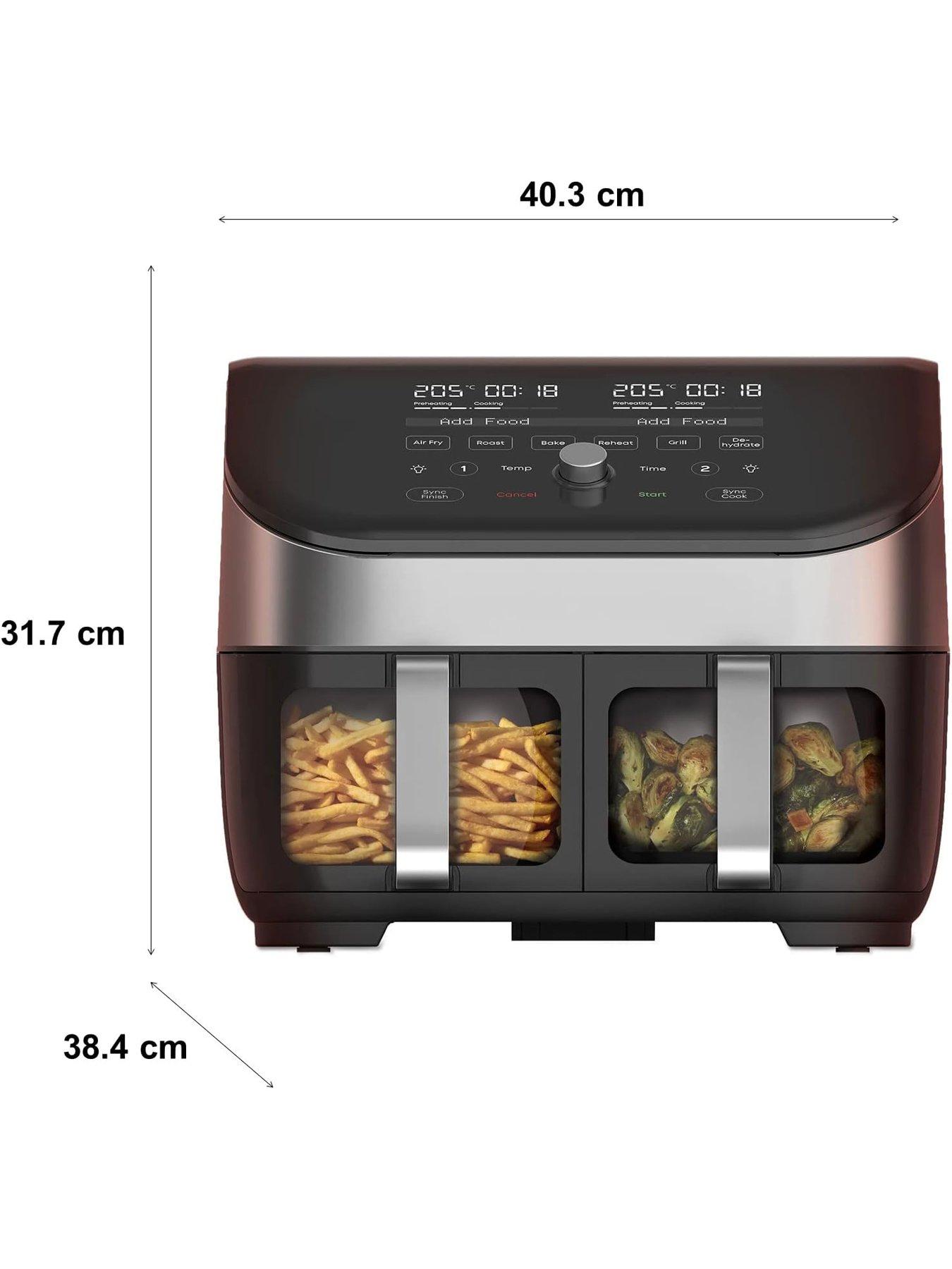 Instant Vortex Plus Dual Air Fryer with ClearCook, Stainless Steel