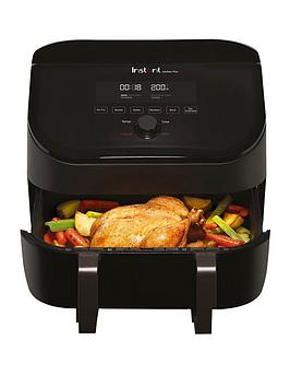 Product photograph of Instant Vortex Plus Versazone Air Fryer Black 8 5l- Air Fry Bake Roast Grill Dehydrate Amp Reheat from very.co.uk
