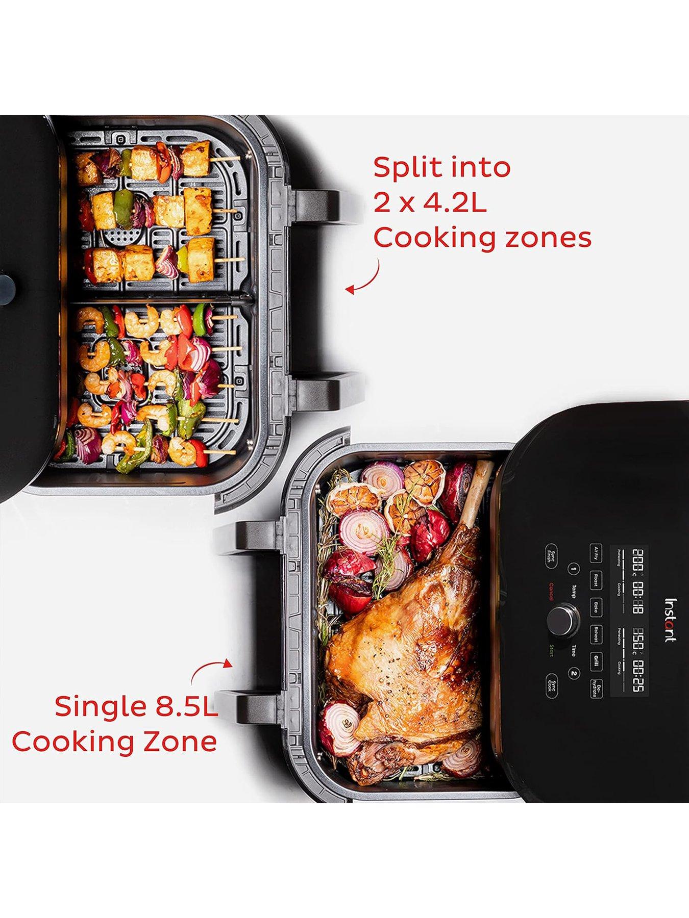 4 Quart good Air Fryer with Reheat & Dehydrate, Black