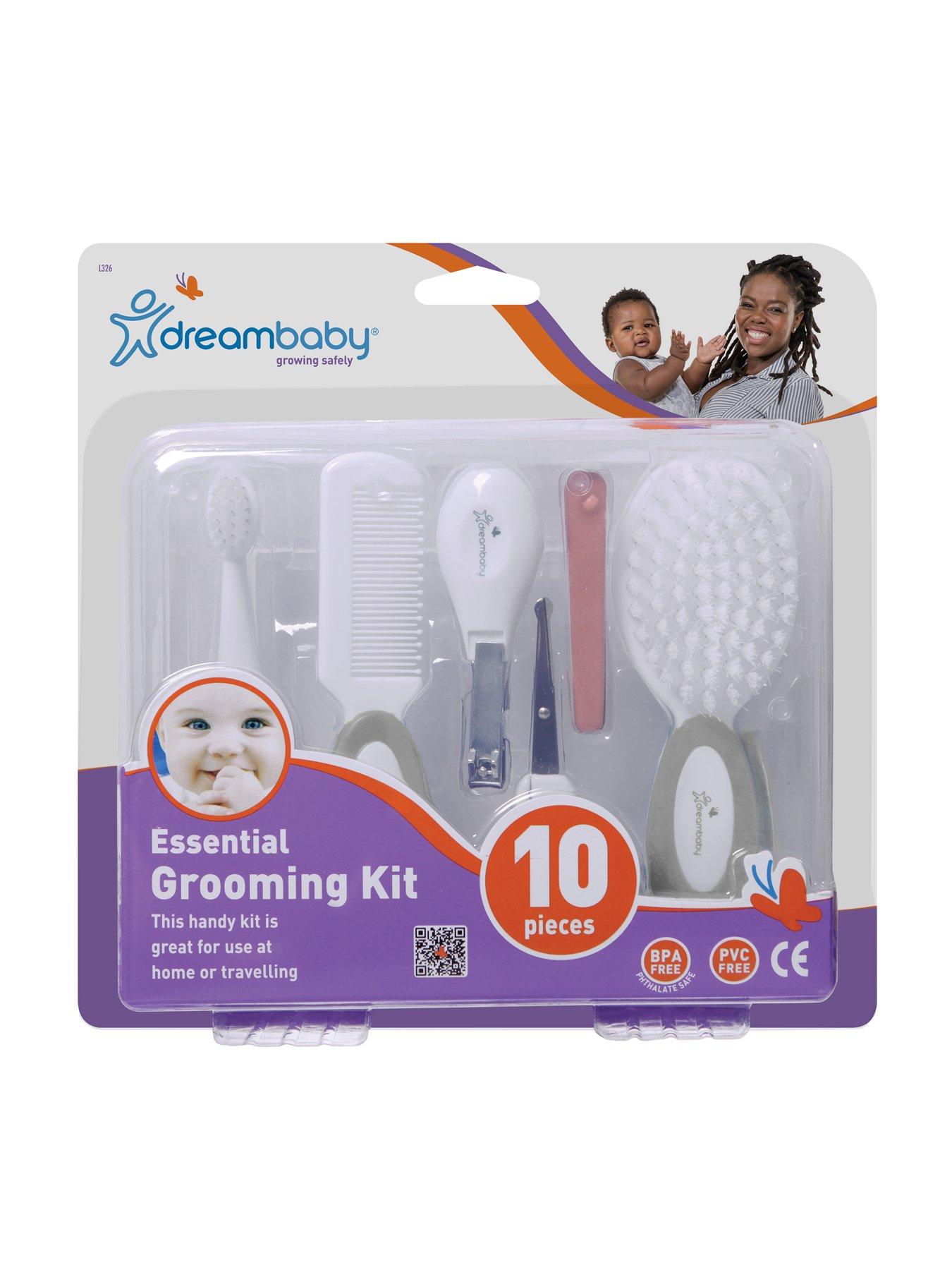 undefined Essentials Deluxe 10 Piece Baby Grooming Kit- Grey