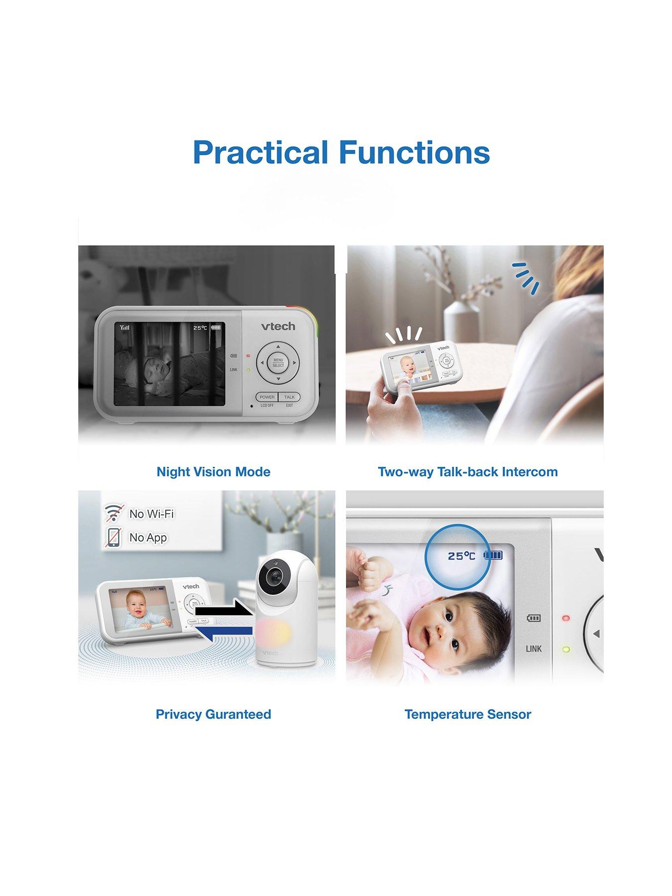 2.8 Digital Video Baby Monitor with Night Light