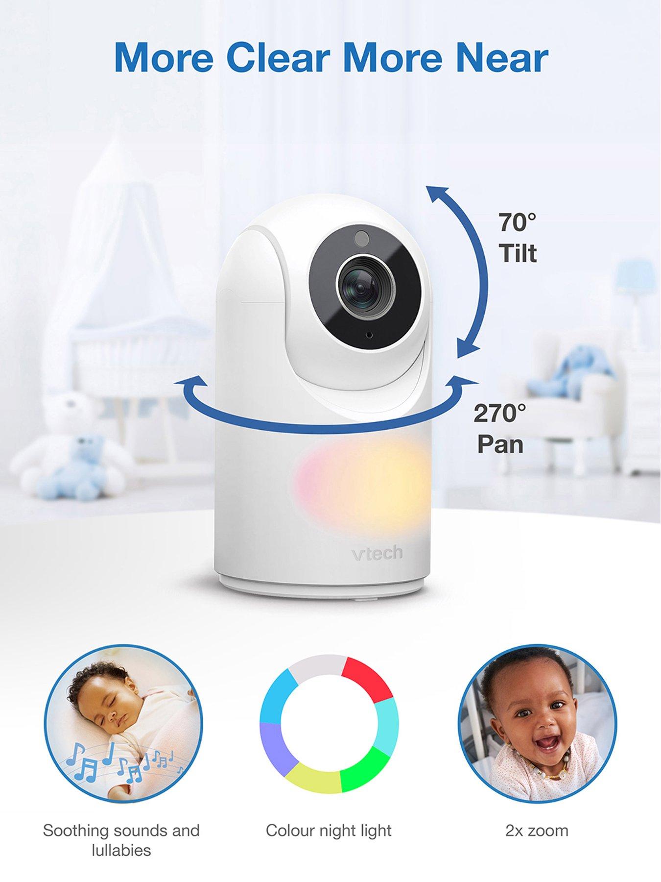 Image 4 of 6 of VTech VM3263 2.8 inch Digital Video Baby Monitor with Adjustable Camera and Night Light