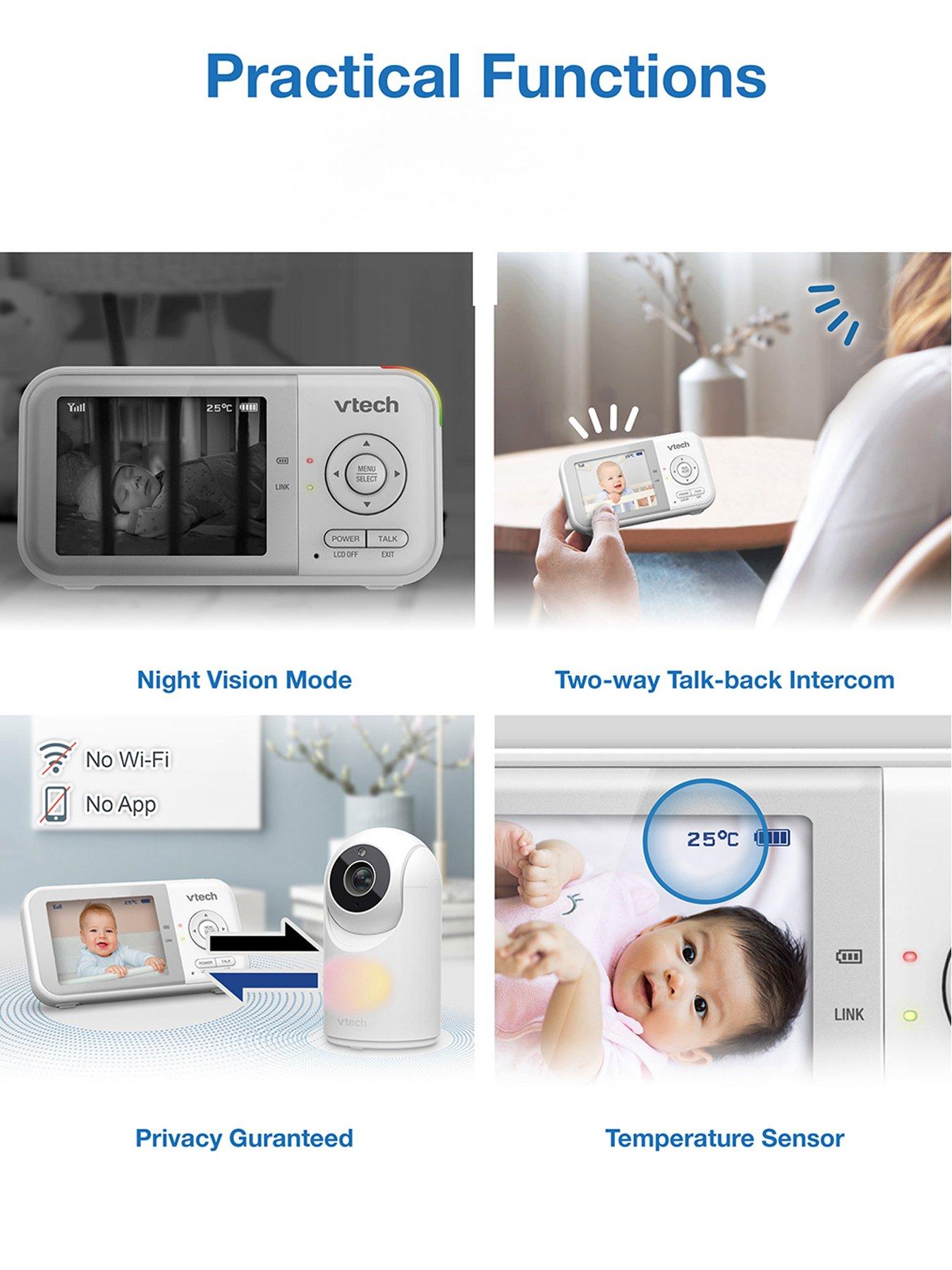 Image 6 of 6 of VTech VM3263 2.8 inch Digital Video Baby Monitor with Adjustable Camera and Night Light