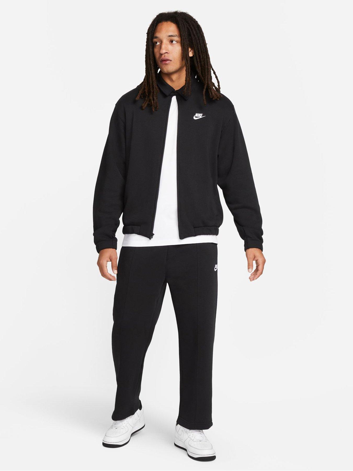 Nike Club Harrington Jacket - Black/White | Very.co.uk