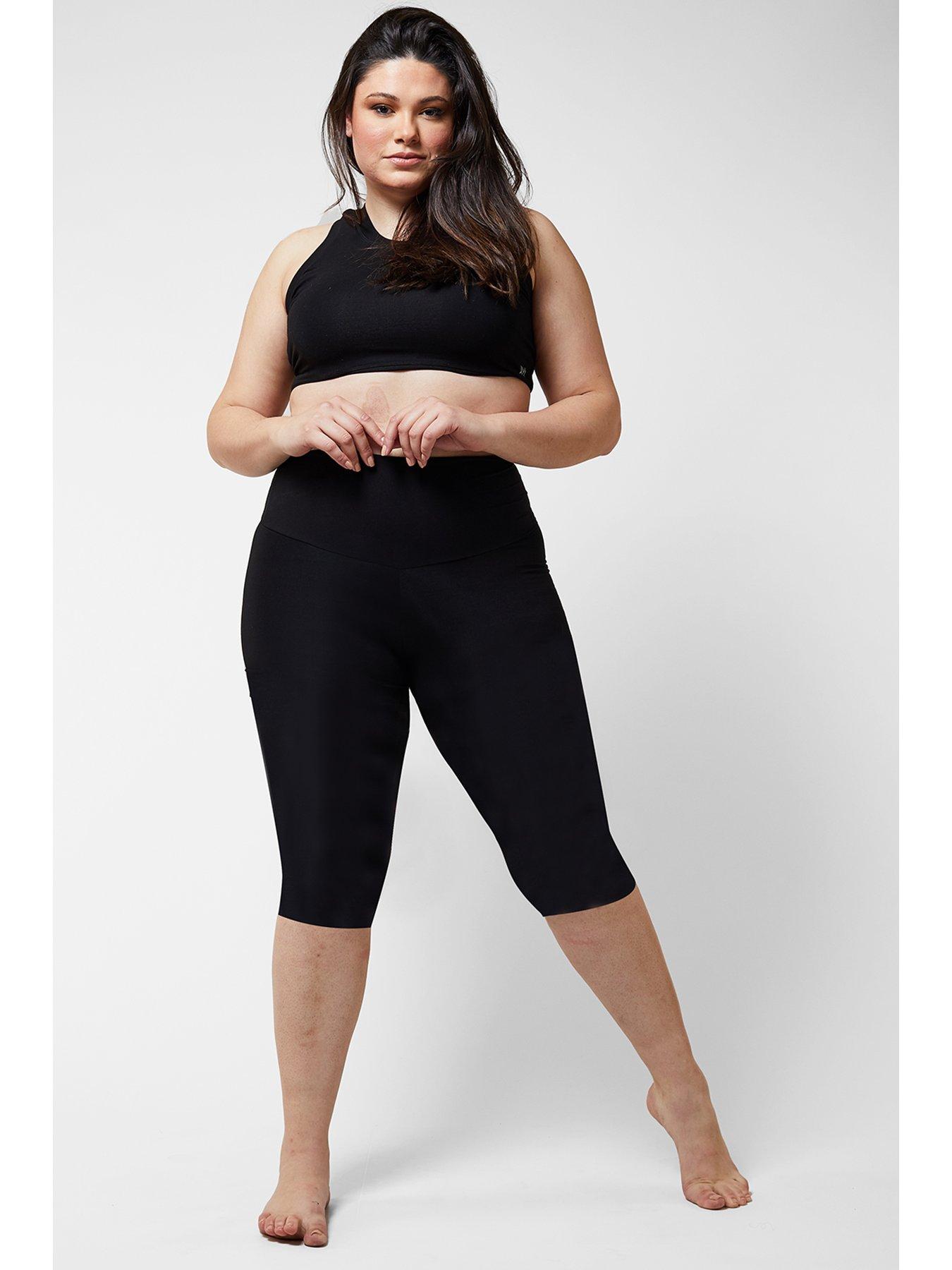 Plus size 2024 compression capri leggings