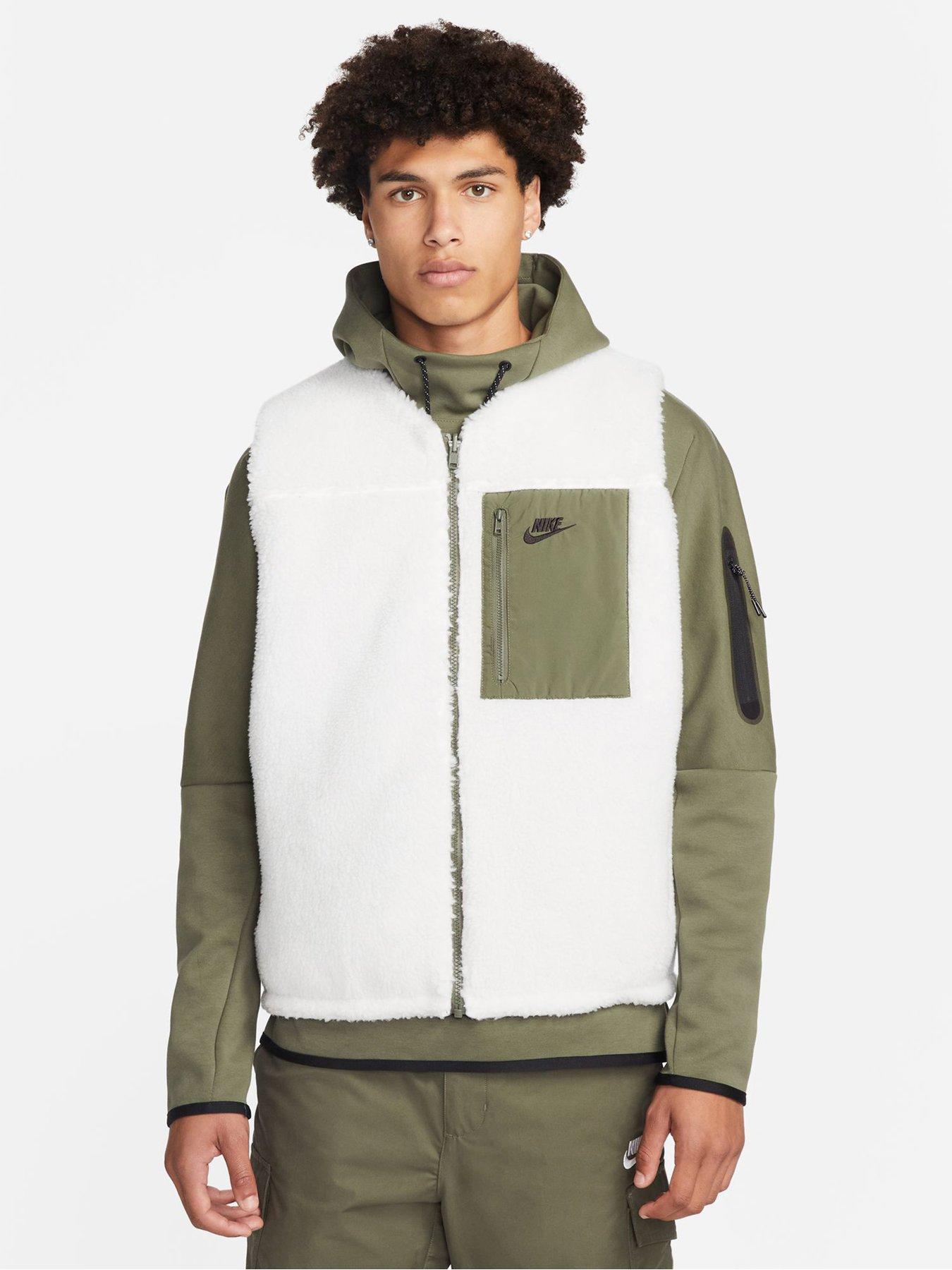 Nike Men's Club Reversible Winterised Gilet - Cream | very.co.uk