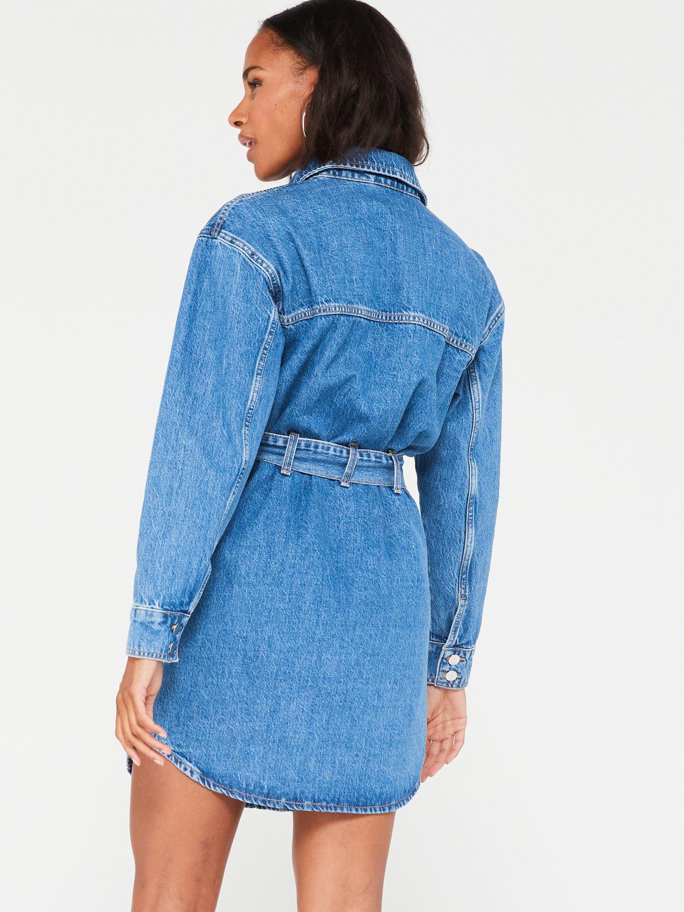 V by very denim clearance dress