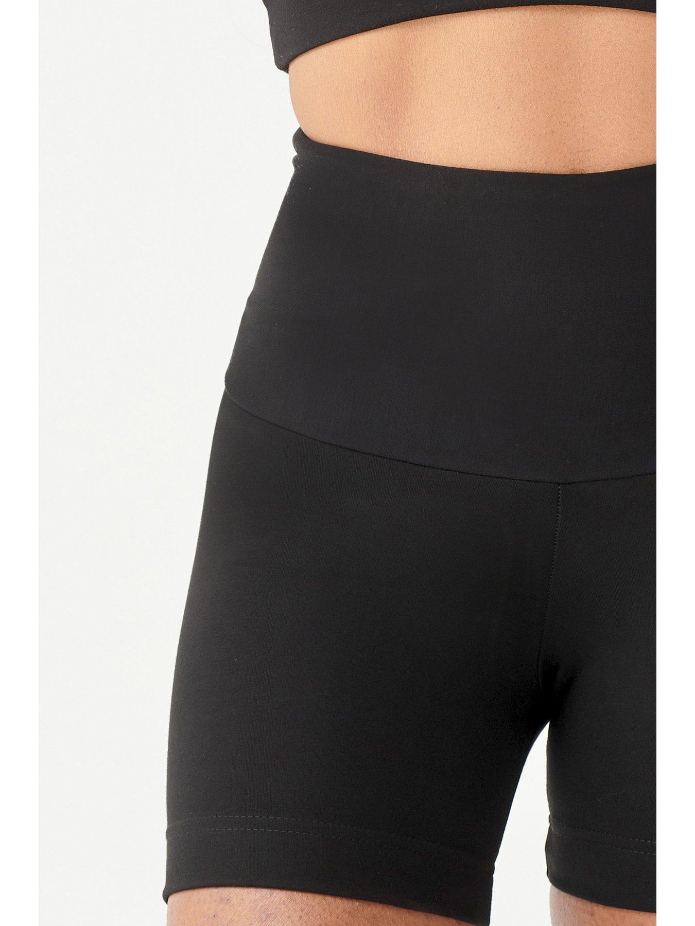 Image 4 of 5 of TLC Sport Performance Extra Strong Compression Micron Shorts With Tummy Control - Black