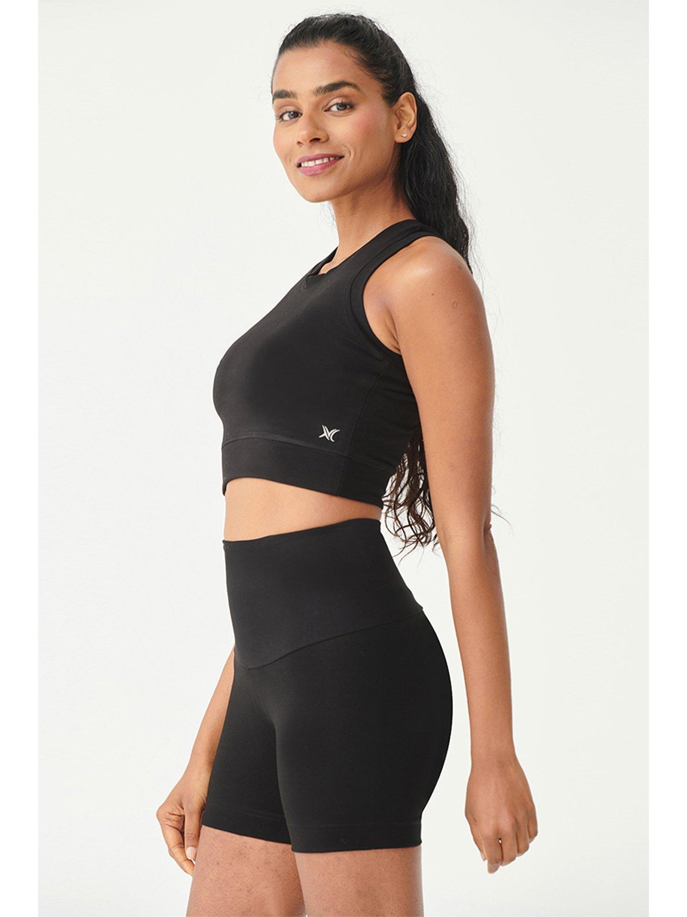 Image 5 of 5 of TLC Sport Performance Extra Strong Compression Micron Shorts With Tummy Control - Black