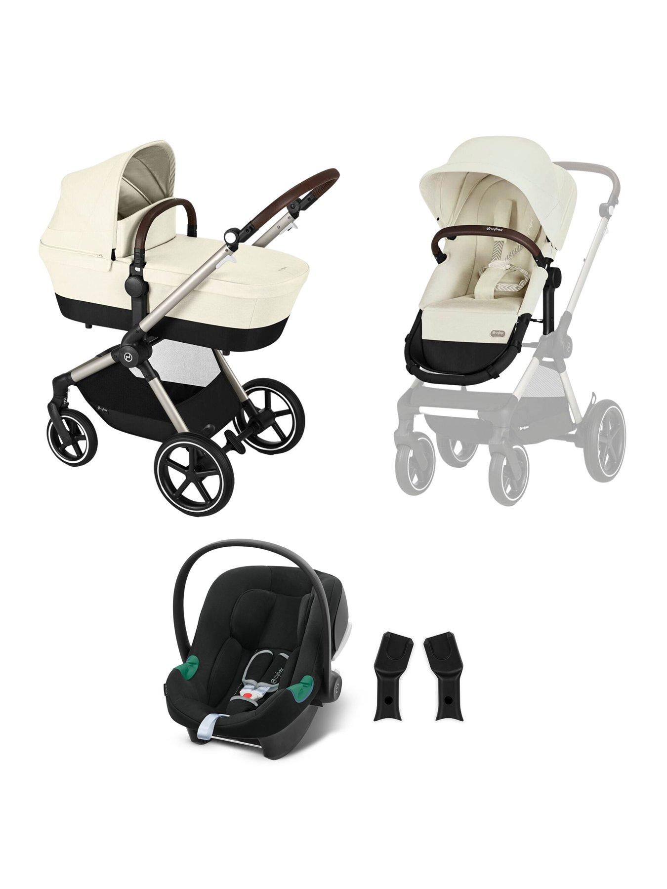 cybex-peos-luxury-2-in-1-pushchair-bundle-with-r129-aton-b2-i-size-car-seat-leatherette-handlep