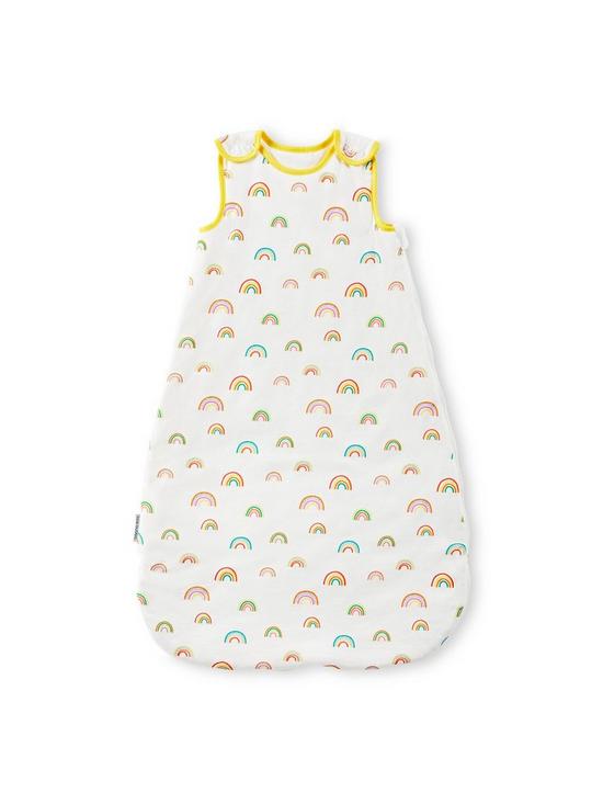 front image of ickle-bubba-rainbow-dreams-15-tog-baby-sleeping-bag--0-6-months