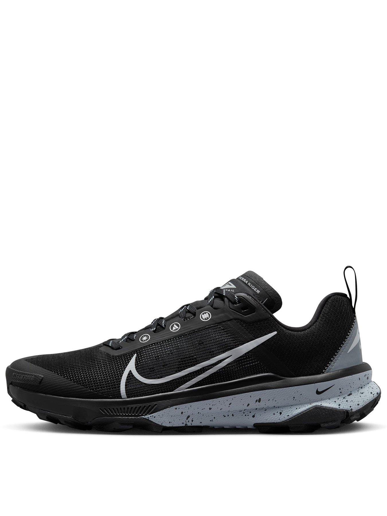 Nike Kiger 9 Trail Running Trainers - Black/Grey | very.co.uk