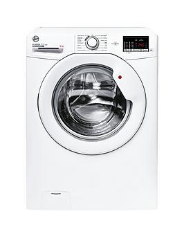 Product photograph of Hoover H-wash 300 Lite H3w492da4 1-80 9kg Load 1400 Spin Washing Machine - White from very.co.uk