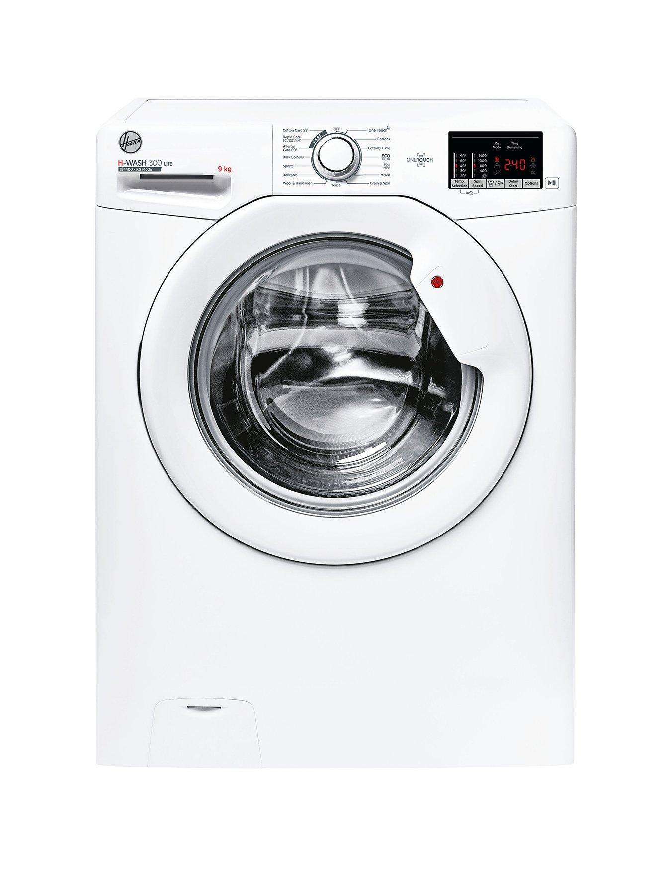 undefined H-WASH 300 LITE H3W492DA4/1-80 9kg Load, 1400 Spin Washing Machine - White