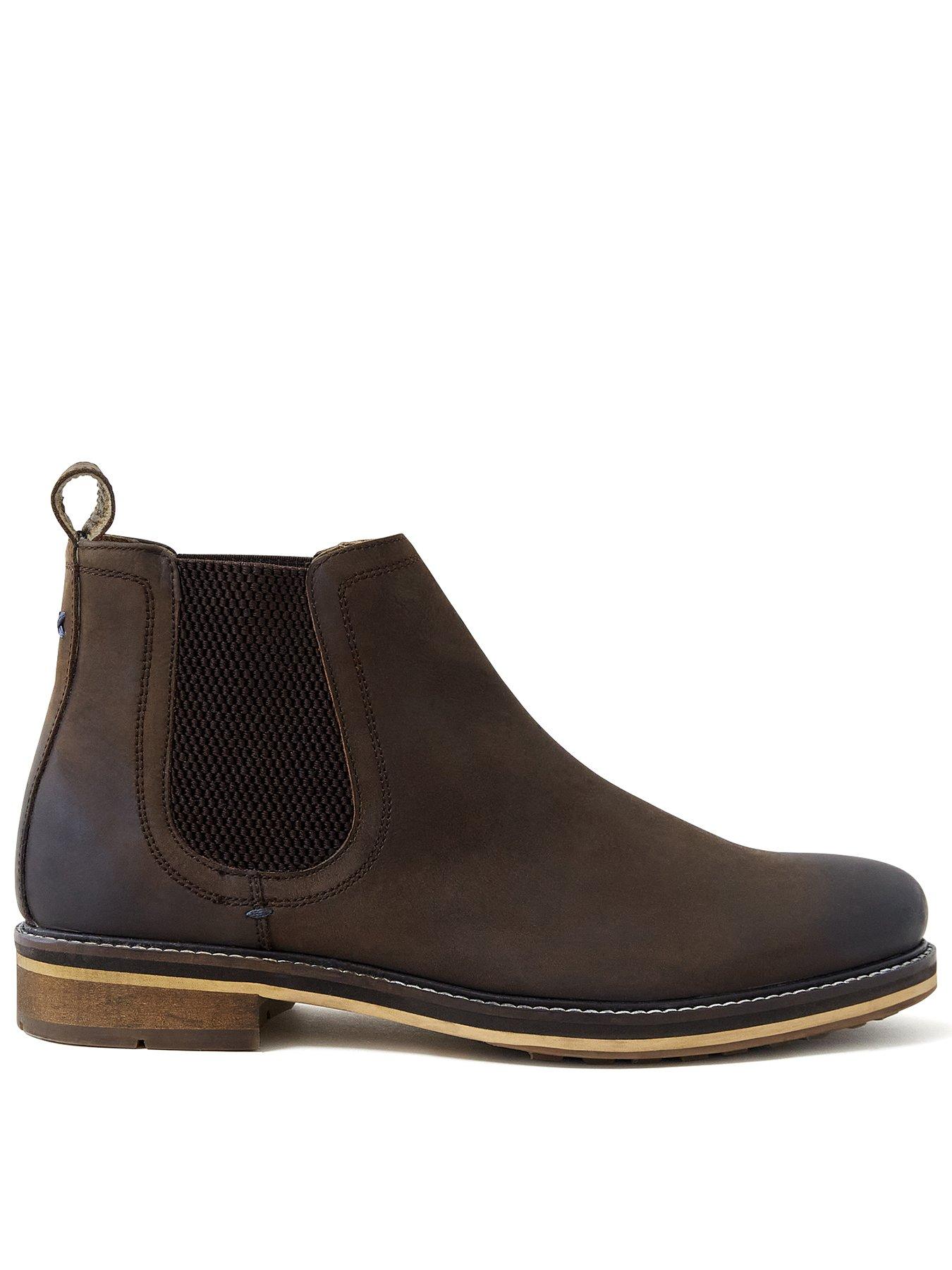 Parker Leather Chelsea Boot Dark Brown