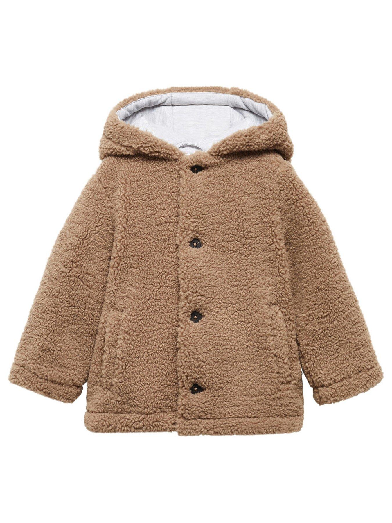 Mango teddy bear jacket hotsell