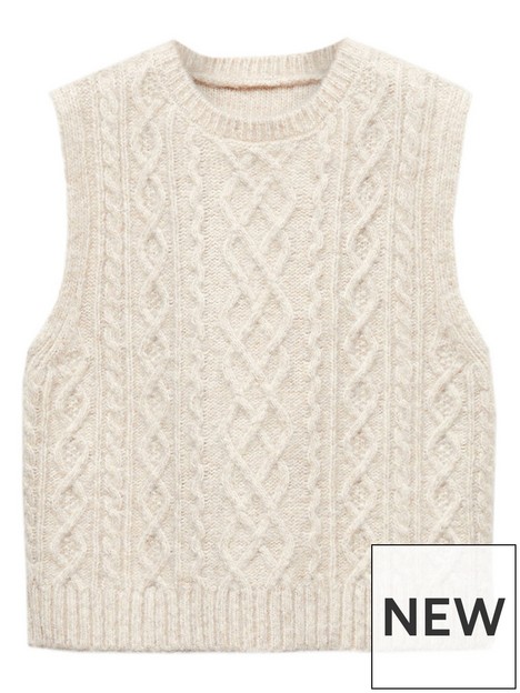 mango-younger-girls-cable-knitted-tank-top--cream