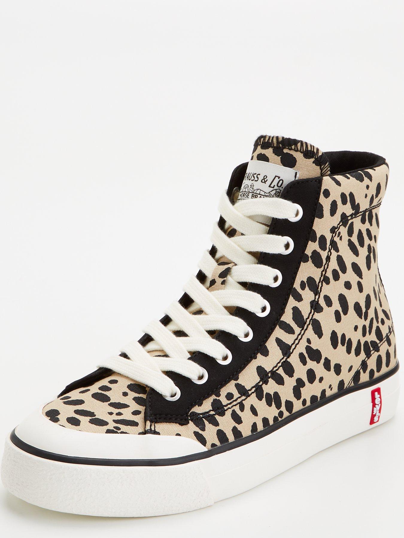 Cheetah print high top sneakers hotsell