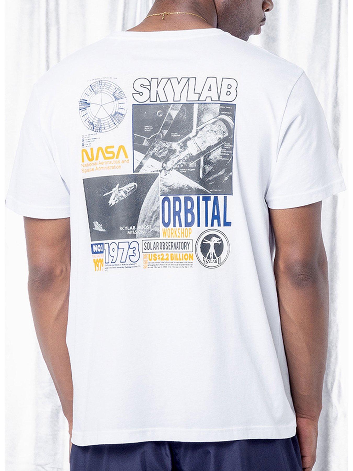 T-Shirt - White Skylab NASA Industries Alpha