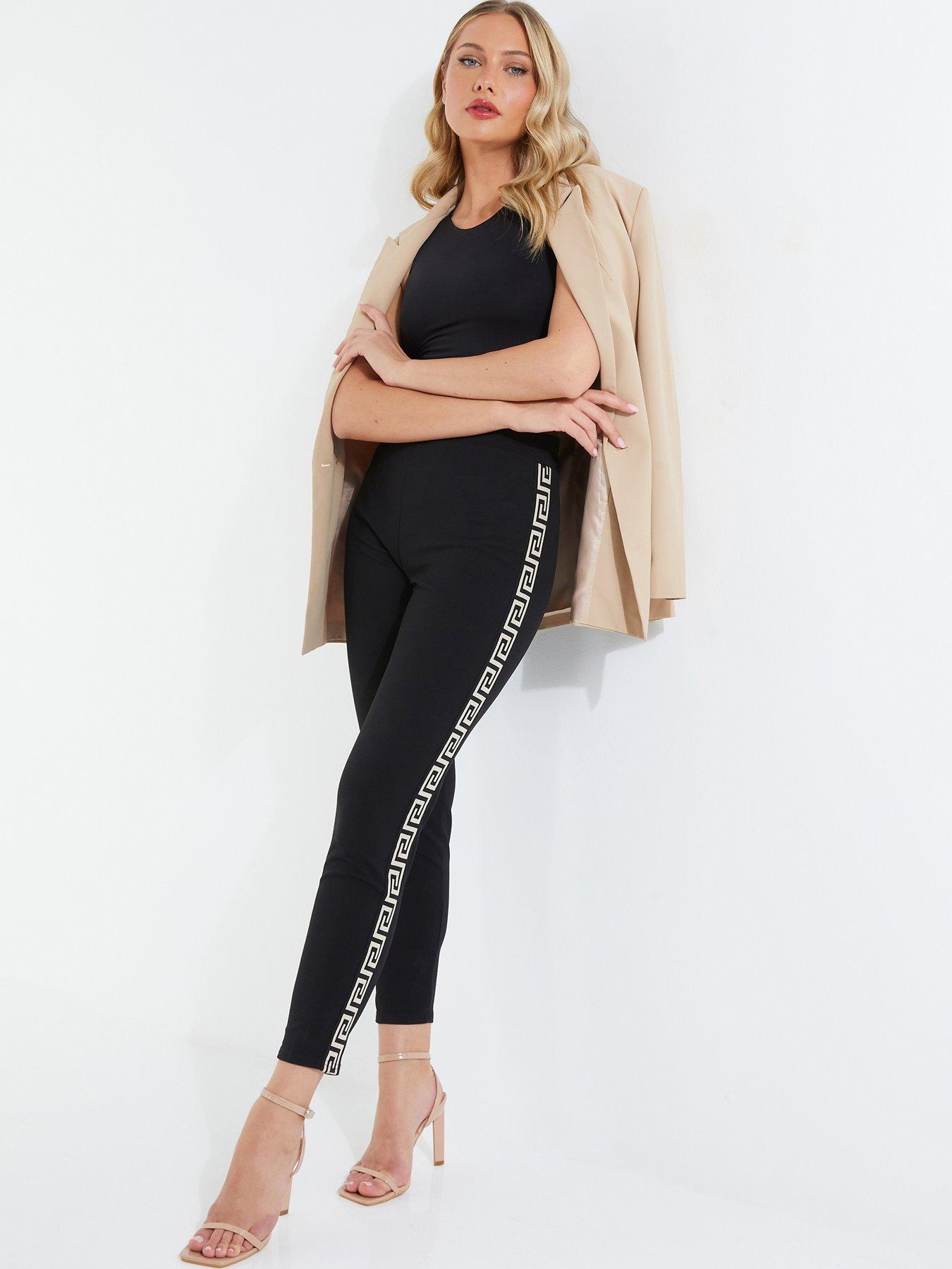 PU Snake Seamed Leggings