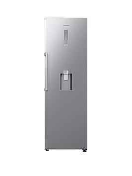Product photograph of Samsung Rr7000 Rr39c7dj5sa Eu 60cm Wide Tall One-door Fridge With Non-plumbed Water Dispenser - E Rated - Silver from very.co.uk