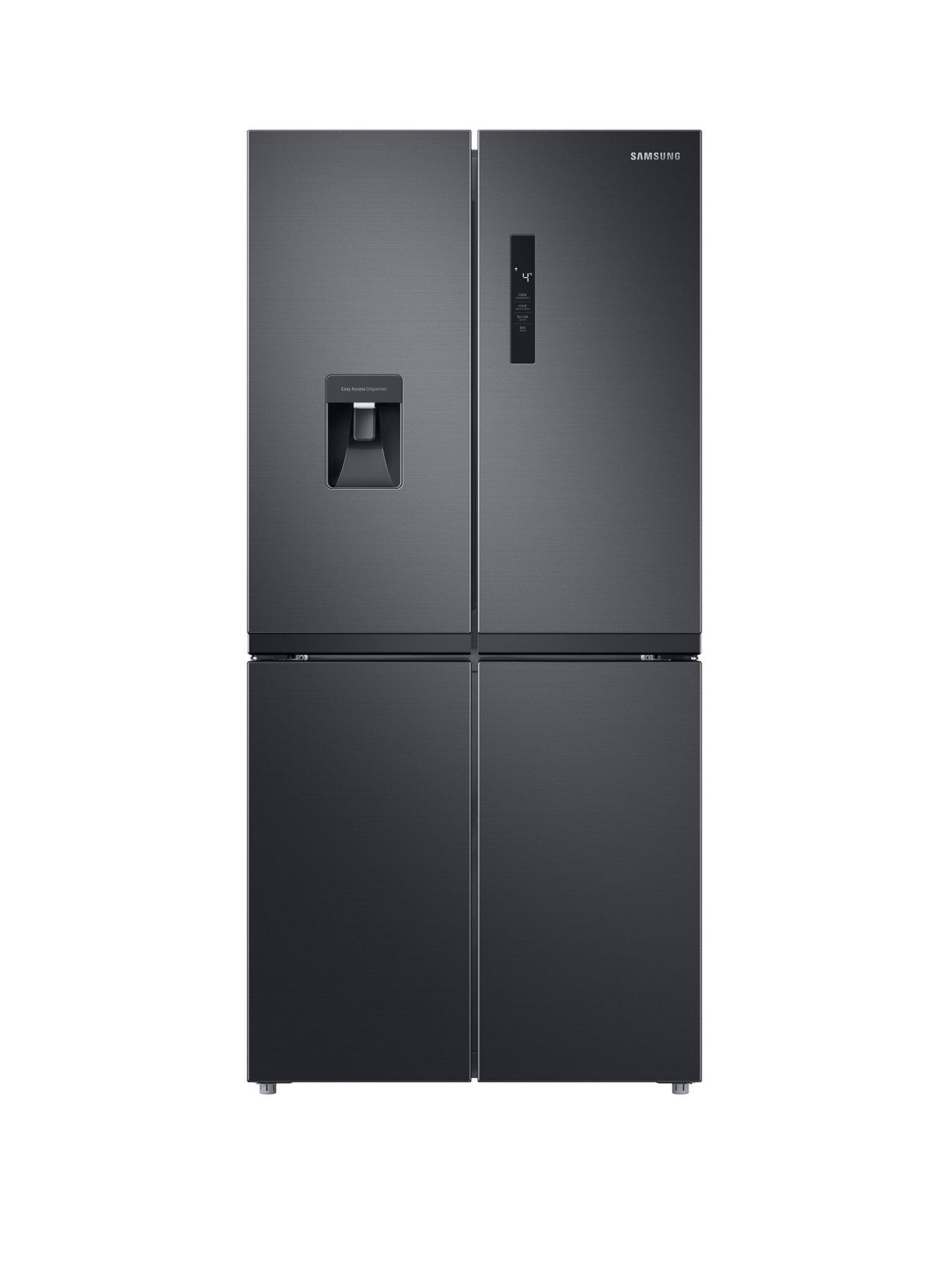 Samsung Rf48A401Eb4/Eu French Style Fridge Freezer With Twin Cooling Plus - E Rated - Gentle Black Matt