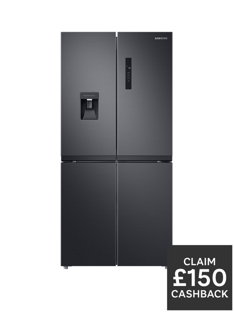 samsung-rf48a401eb4eu-french-style-fridge-freezer-with-twin-cooling-plus-e-rated--nbspgentle-black-matt