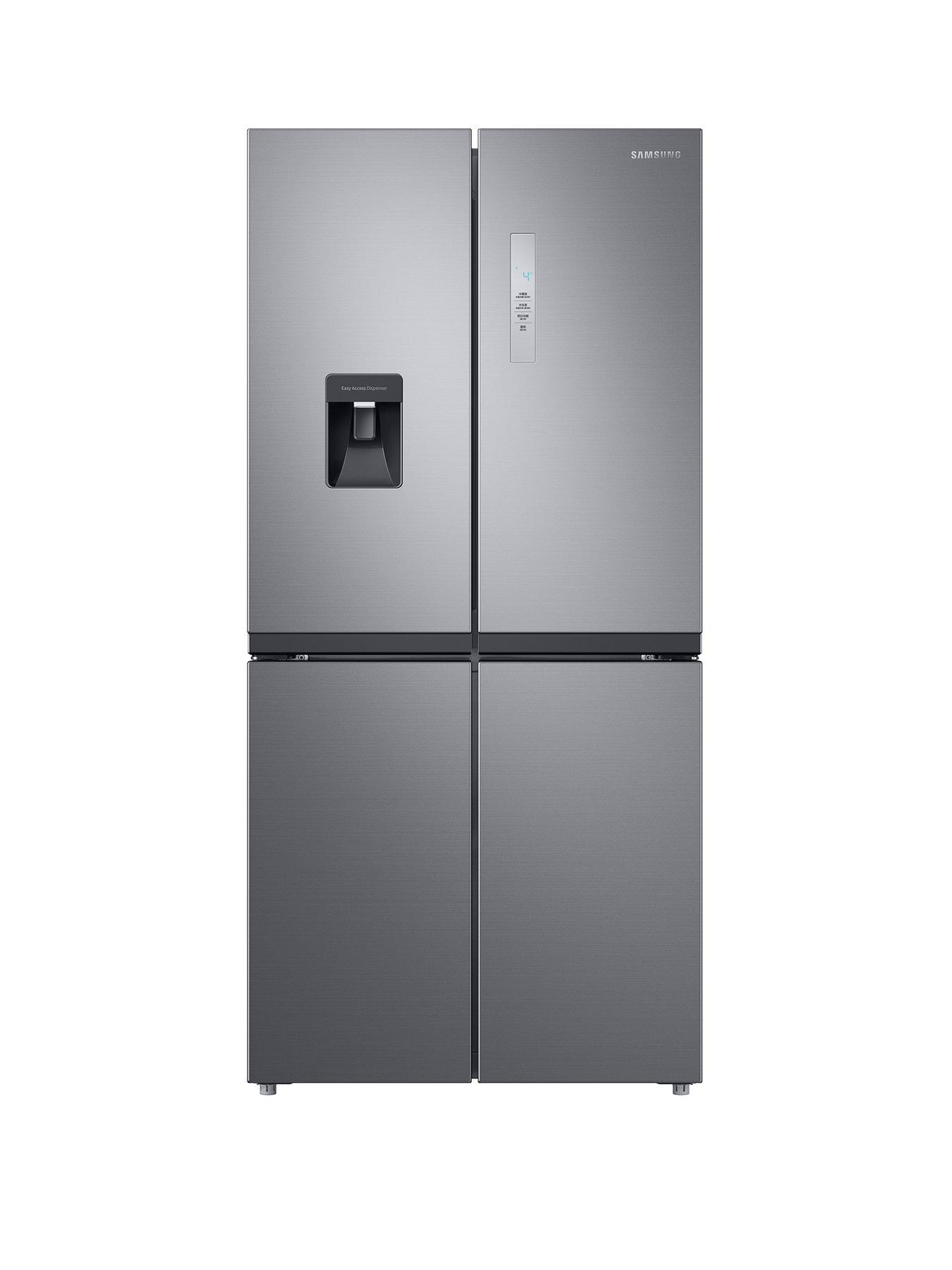 Product photograph of Samsung Rf48a401em9 Eu French Style Fridge Freezer With Twin Cooling Plus - E Rated - Gentle Silver Matt from very.co.uk