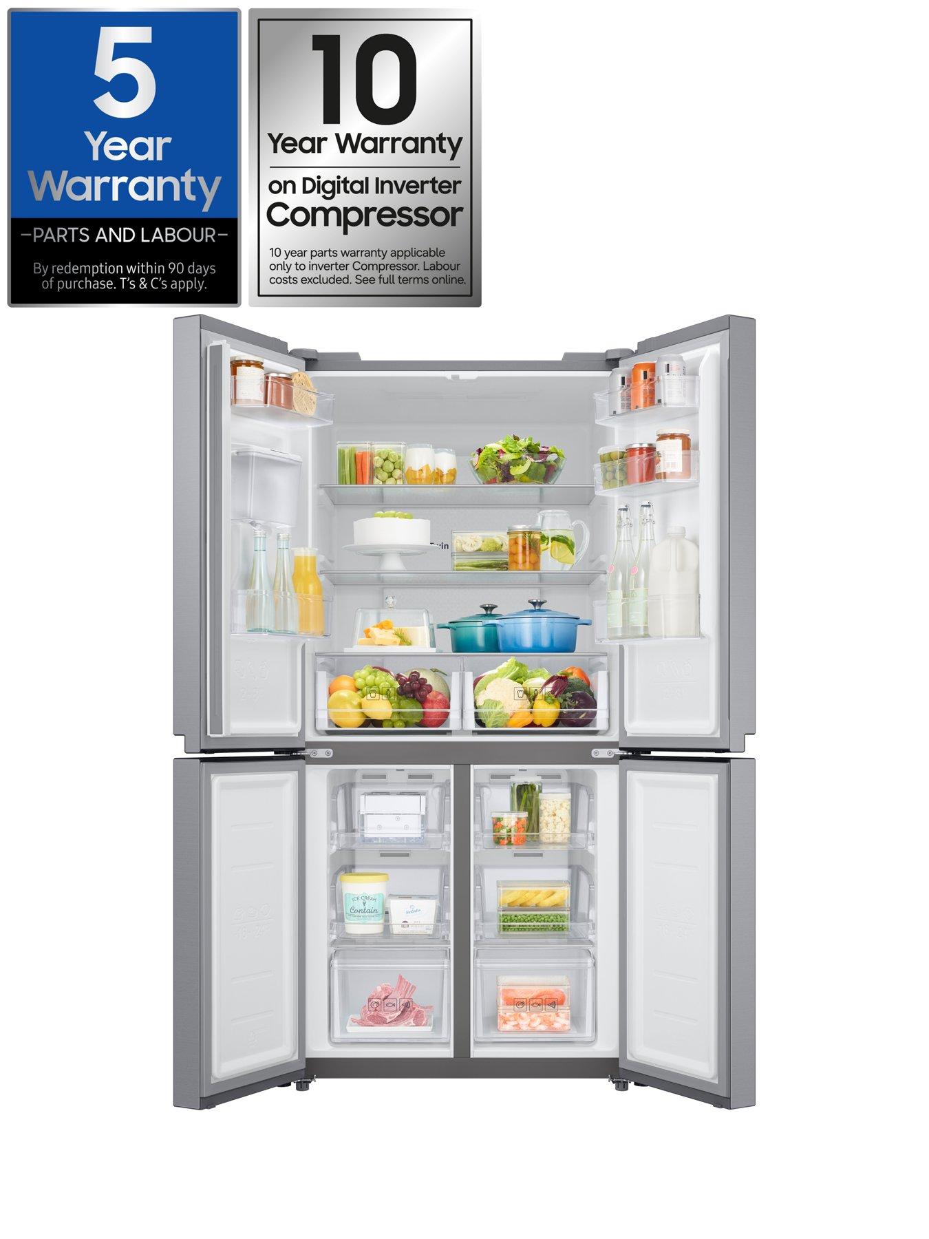 Image 2 of 8 of Samsung Series 8 RF48A401EM9/EU French Style Fridge Freezer with SpaceMax - E Rated - Gentle Silver Matt