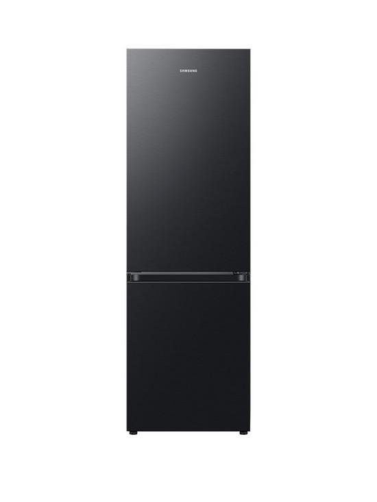 front image of samsung-rb7300tnbsprb34c600ebneunbsp4-series-frost-free-classic-fridge-freezer-with-all-around-cooling-e-rated-black