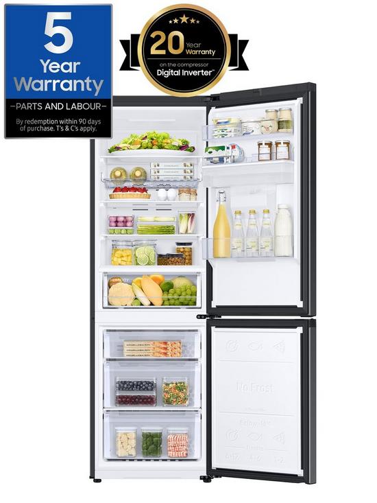 stillFront image of samsung-rb7300t-rb34c632ebneu-classic-fridge-freezer-with-non-plumbed-water-dispensernbsp--e-rated-black