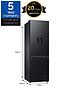  image of samsung-rb7300t-rb34c632ebneu-classic-fridge-freezer-with-non-plumbed-water-dispensernbsp--e-rated-black