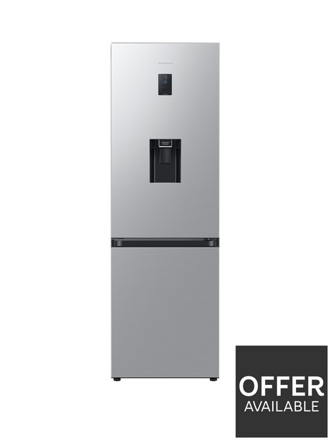 samsung-rb7300tnbsprb34c652esaeunbsp4-series-frost-free-classic-fridge-freezer-with-non-plumbed-water-dispenser-e-rated-silver
