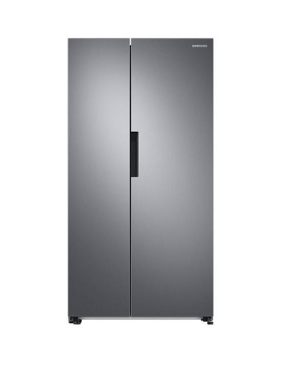 front image of samsung-rs66a8101s9eu-series-6nbspamerican-style-fridge-freezer-with-spacemax-technology-e-rated--nbspsilver