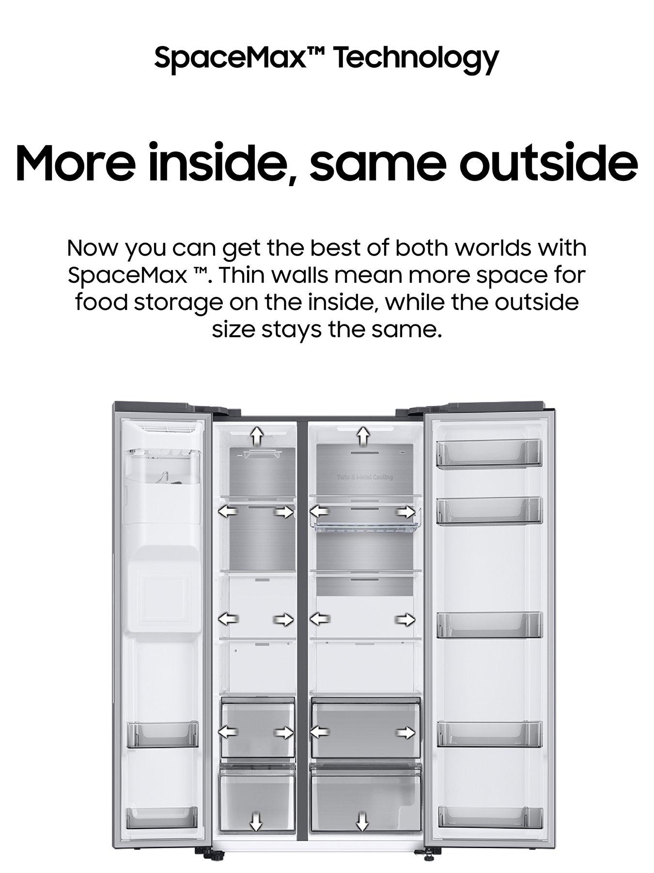 Image 3 of 8 of Samsung RS66A8101S9/EU Series 6&nbsp;American-Style Fridge Freezer with SpaceMax Technology - E Rated -&nbsp;Silver
