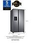  image of samsung-rs8000nbsprs68cg882es9eunbsp8-series-american-style-fridge-freezer-with-spacemax-technology-e-rated-silver