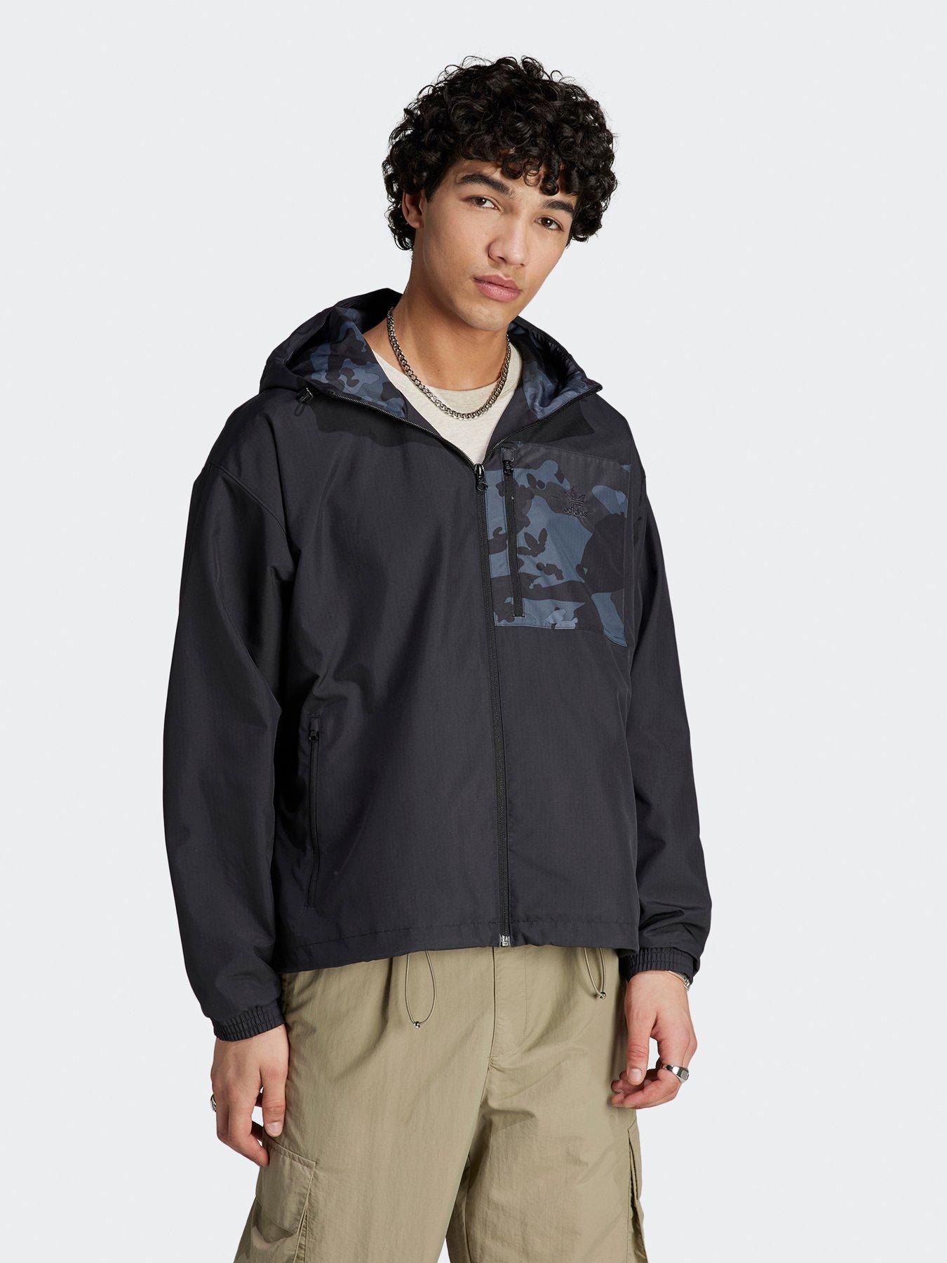 Black camo windbreaker best sale