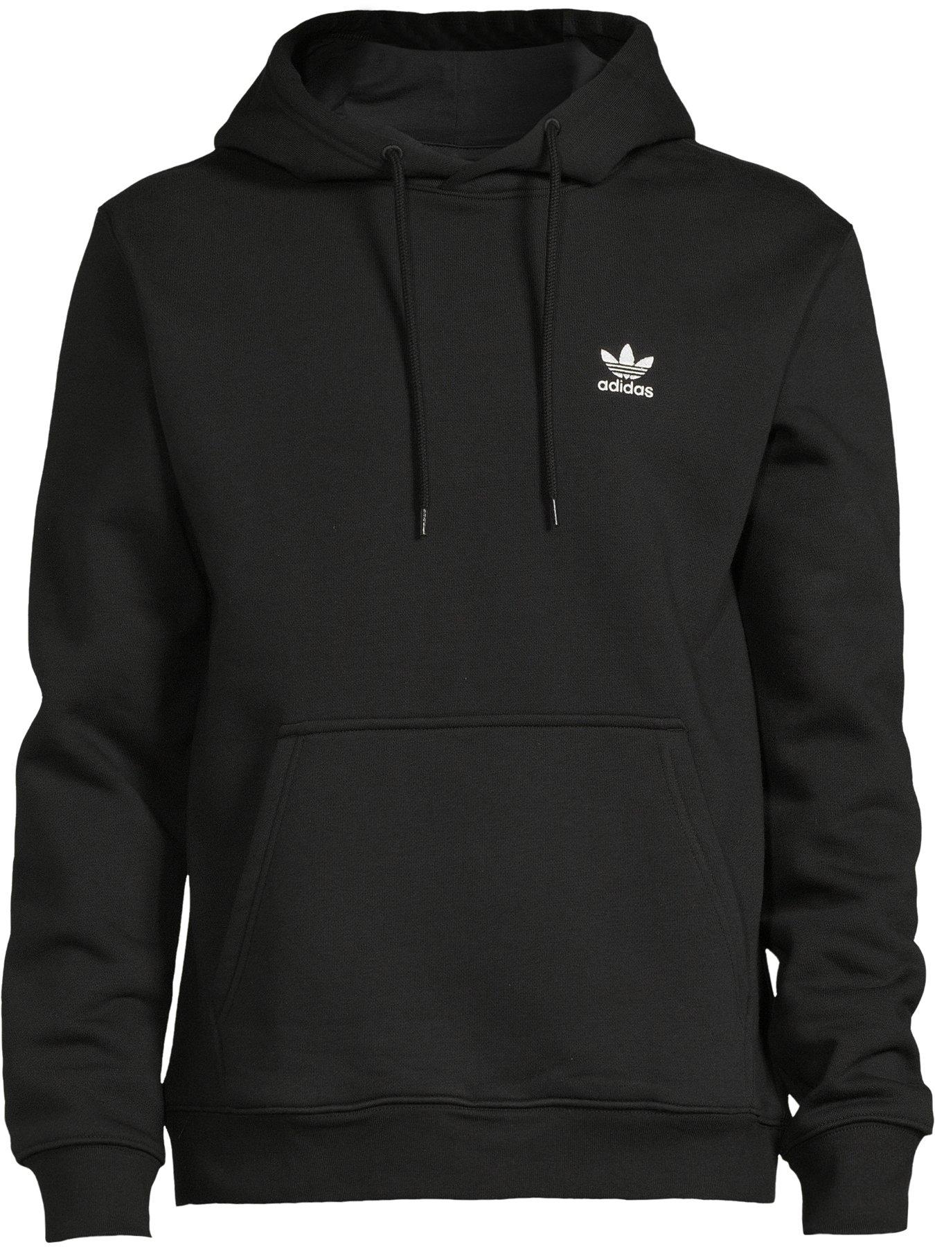 adidas Originals Mens Essential Trefoil Hoodie Black Very