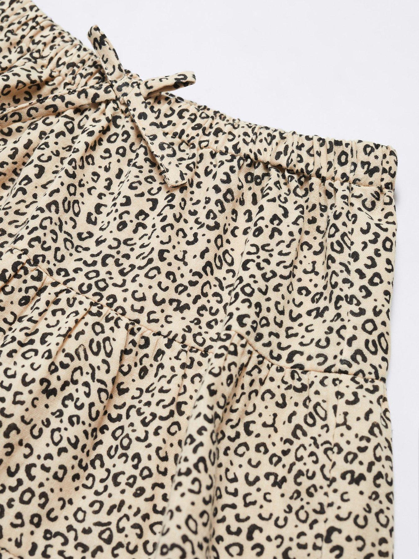 Mango leopard best sale print skirt