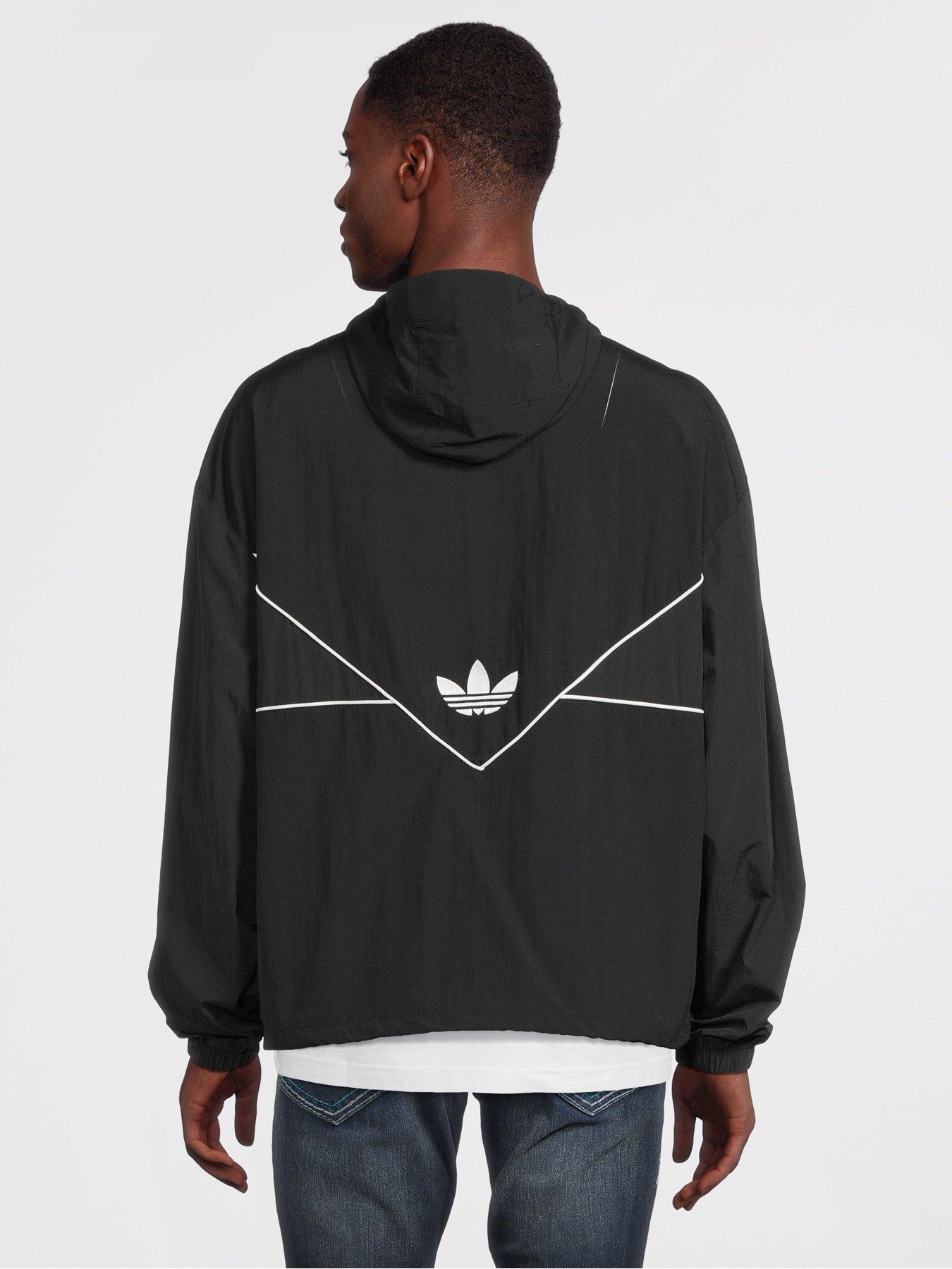 Men's adidas pullover windbreaker hotsell