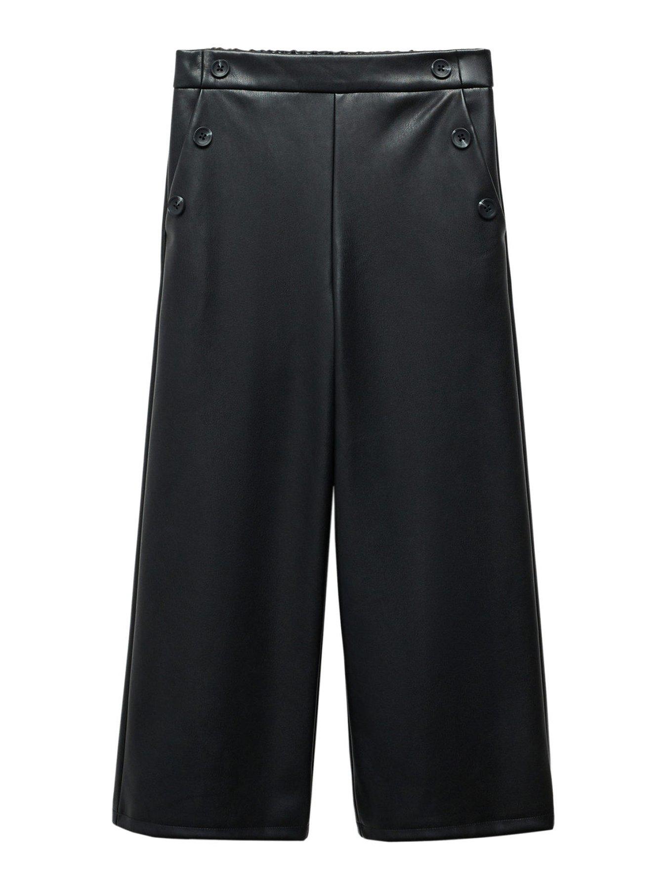 Tommy Hilfiger Girls Monotype Tape Wide Leg Sweatpant - Navy