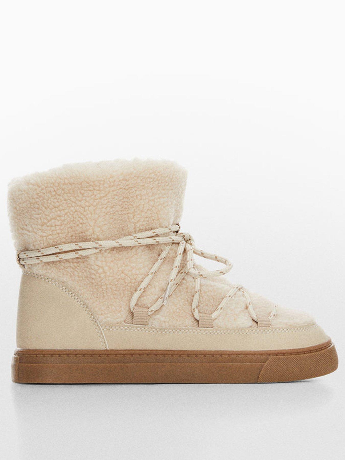 Mango beige hot sale boots